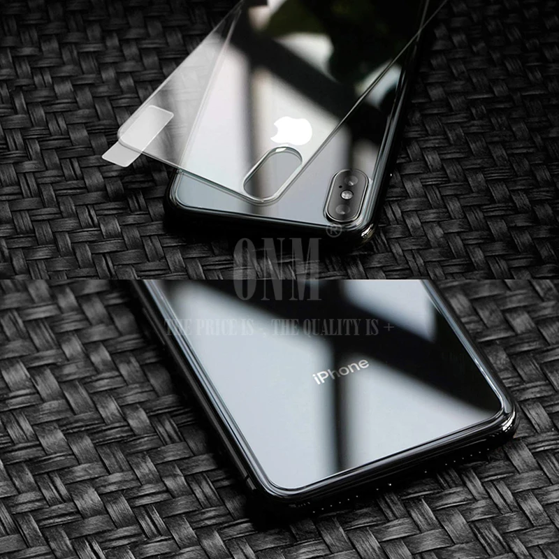 2 шт. Защитная пленка для задней панели iPhone XS X XR задняя закаленная стеклянная Xs Max |