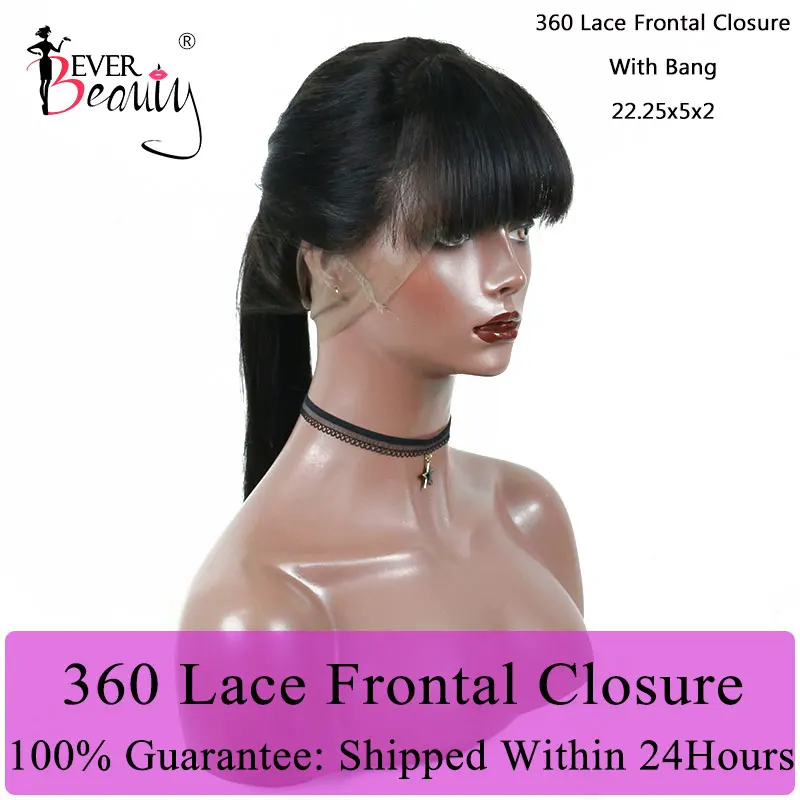 360 кружевная Фронтальная застежка с челкой предварительно выщипанные Детские