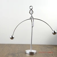 iron crafts dancing couple newtons cradle gymnastics master newton pendulum gift for lover home decoration accessories modern