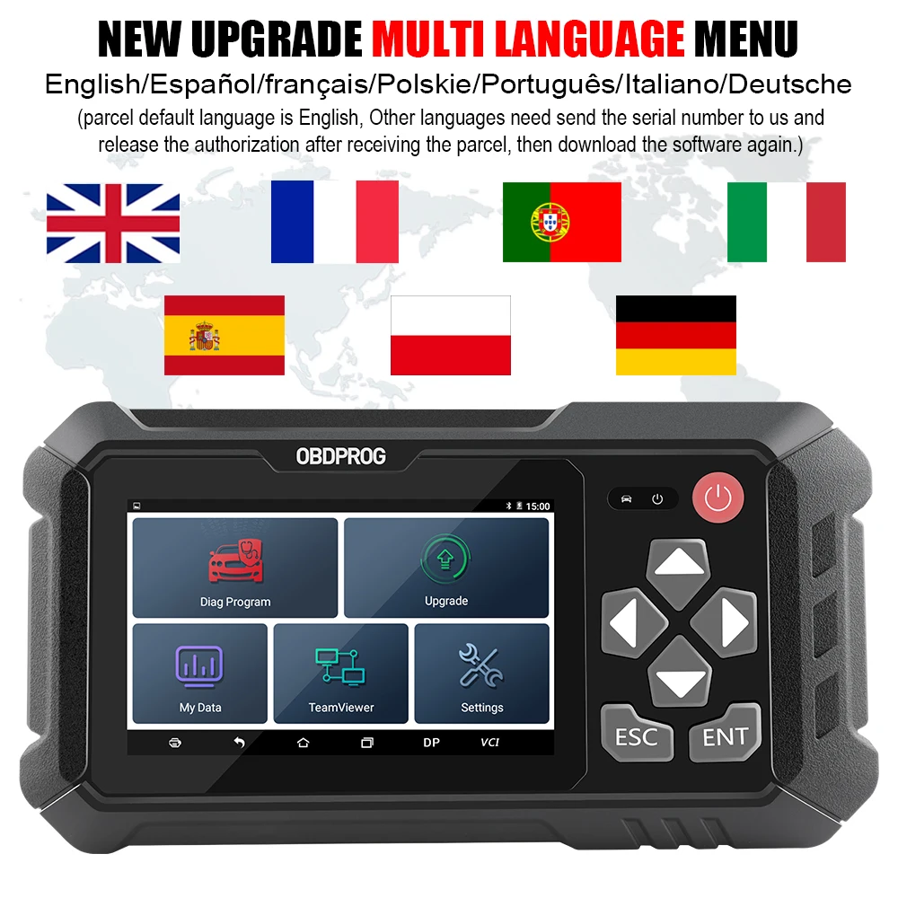 OBDPROG 501 автомобильный программатор ключей OBD2 Автомобильный сканер IMMO считыватель