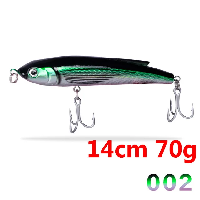002 Hunthouse GT stickbait Тонущая приманка карандаш морская жесткая приманка для рыбалки Троллинг приманка Тунец Морская рыбалка Япония крюк Сделано noeby - Цвет: 002