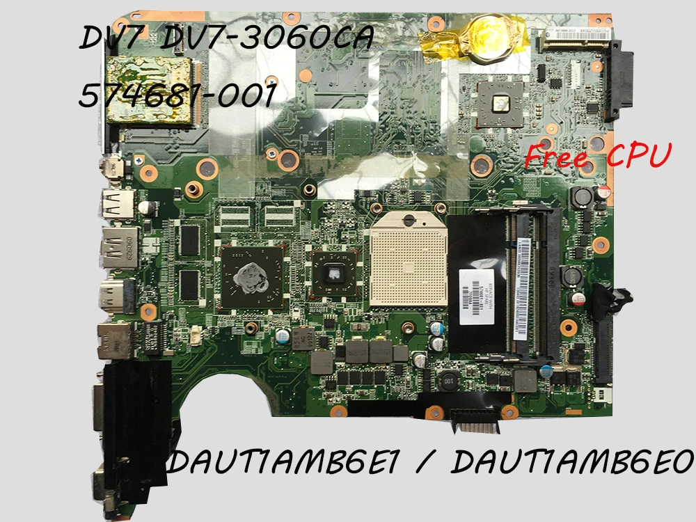 Материнская плата для ноутбука DAUT1AMB6E1 HP DV7 3000 Материнские платы 574681 001