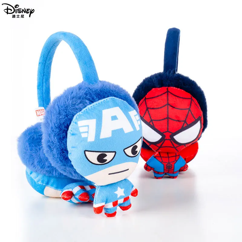 

Disney Marvel Avengers Children's Earmuffs Plush Rabbit Ears Cute Portable Folding Retractable Cold Protection Warm Ear Warmers