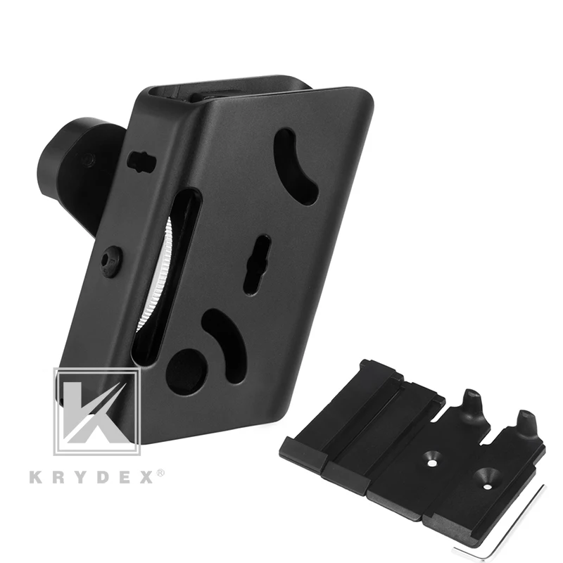 KRYDEX IPSC подсумок алюминиевый кобура маг USPSA соревнования съемки мульти-Угол регулировки скорости шутер пистолет гонки BK