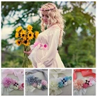 Модный женский пояс розового цвета, слоновой кости, Серый Цветочный Пояс, Шифоновый Цветок, пояс для беременных, пояс для беременных, фотореквизит