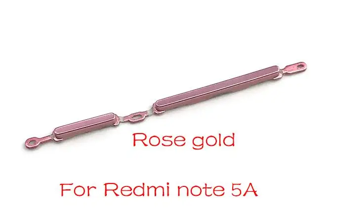 Note 5A Rose gold Новая Боковая кнопка питания Кнопка громкости клавиша для Xiaomi Redmi 5 Plus Note 5 5A запасные части - Цвет: Note 5A Rose gold