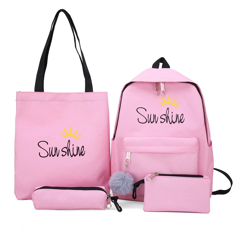 school bags 4pcs/set School Satchel Backpacks for children School bag for girls mochilas escolares infantis