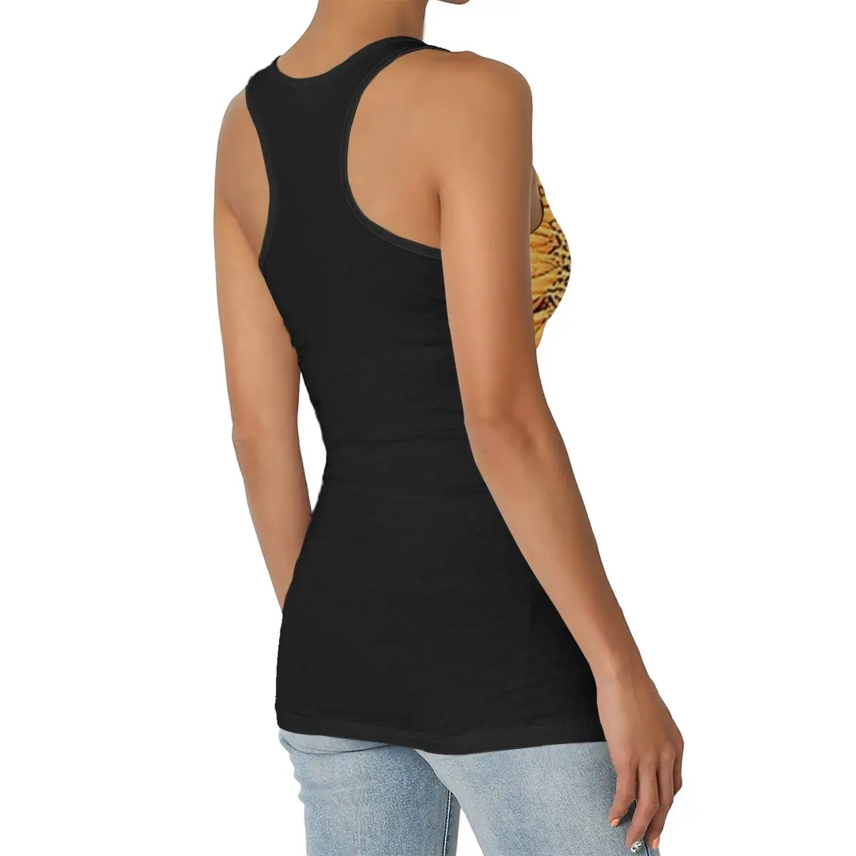 Женская майка с принтом подсолнуха без рукавов | одежда