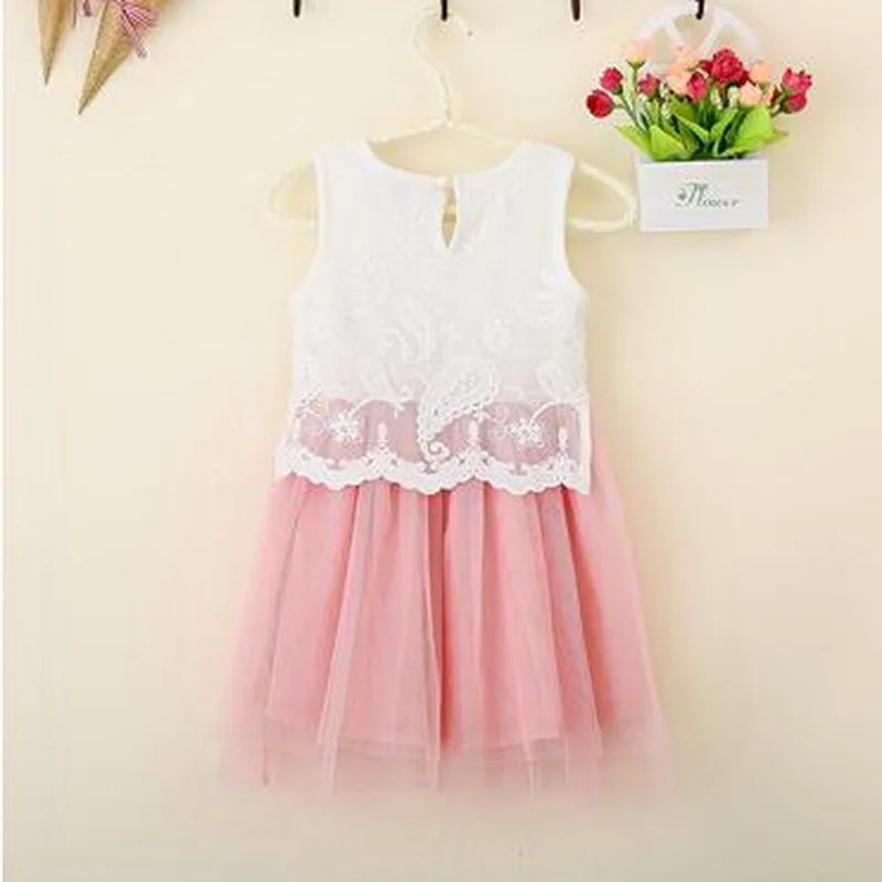 Toddler Princess Party Dress Costume for Girls Infant Baby Sleeveless Lace Summer Kids Daily Casual 0-5Y | Детская одежда и обувь