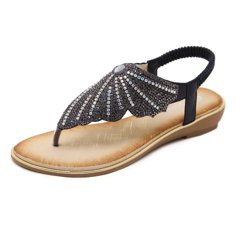 

New Women Summer Sandals Women Shoes Bohemia Gladiator Flat Sandals Leisure Female Ladies Women Sandals Slip On Sandalias
