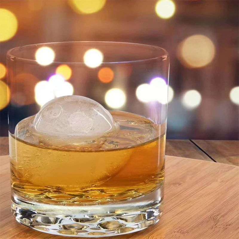 4 Ball Shape Whiskey Stone Chilling Molds Silicone Reusable Ice Cubes for Cooling Wine Drinks Beverage Drinking | Дом и сад