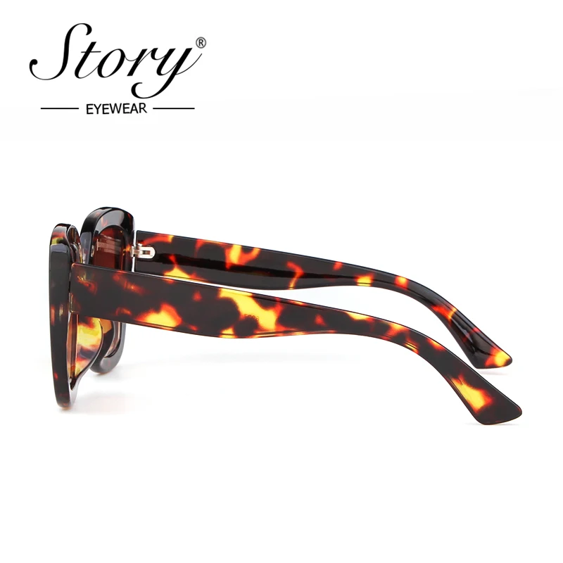 Женские солнцезащитные очки с леопардовой оправой в стиле ретро | Аксессуары для