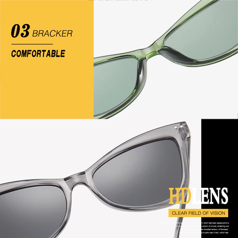 

Ladies Cat Glasses Frame Sunglasses Fashion Small Frame Retro Midin Sunglasses Female Naughty Personality Glasses