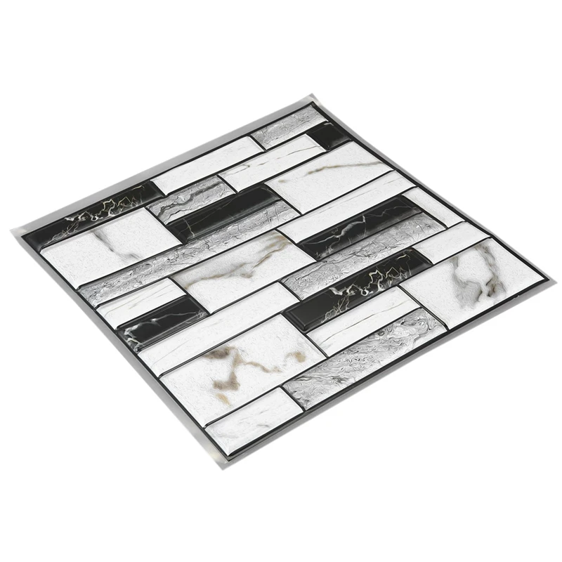 2 шт 3D настенная наклейка плитка кирпич самоклеющийся кухонный Настенный декор