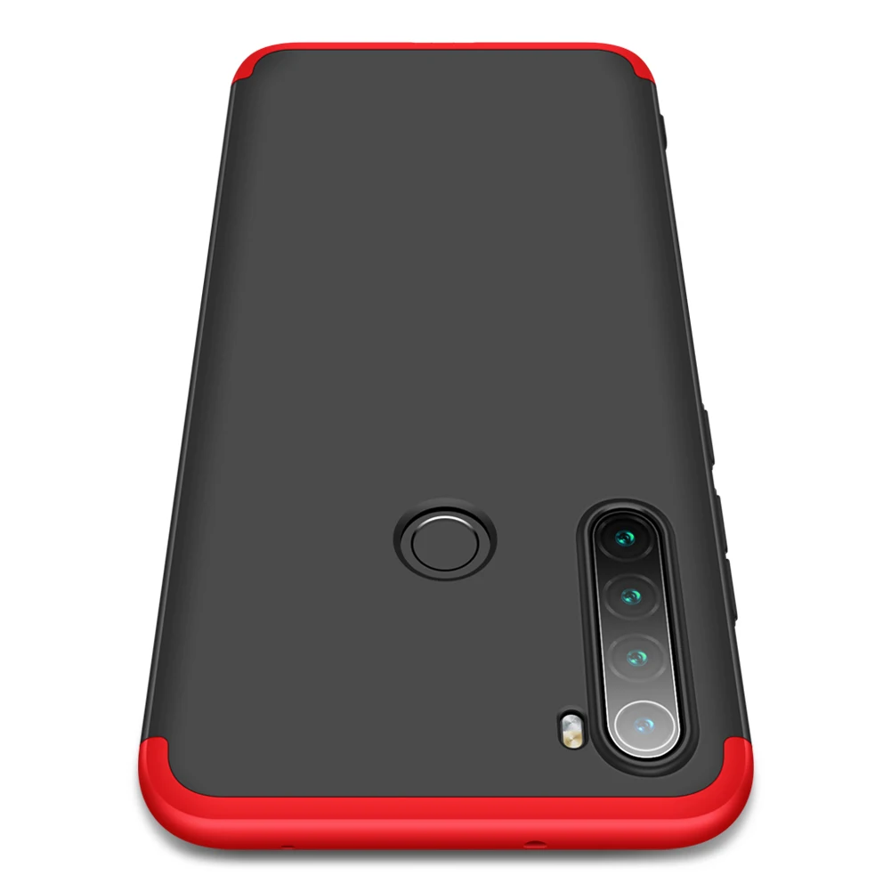Black Red Чехол для Red mi Note 8T для Xiaomi mi 9T mi 9T mi 9 SE 8 Lite A3 чехол для Red mi Note 7 8 PRo 8A 360 градусов полный защитный чехол - Цвет: Black Red
