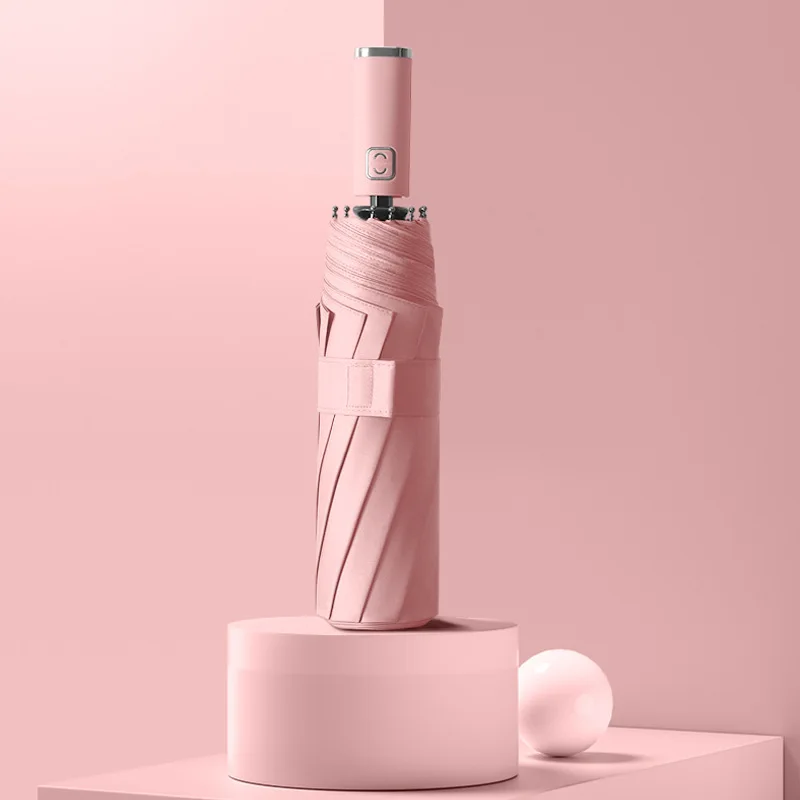 Женский зонт в деловом стиле Ветрозащитный складной портативный большой