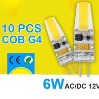 %e2%9c%85 g4 led lamp 6w 12v acdc 12v led cob chip replace halogen lamp high bright for chandelier