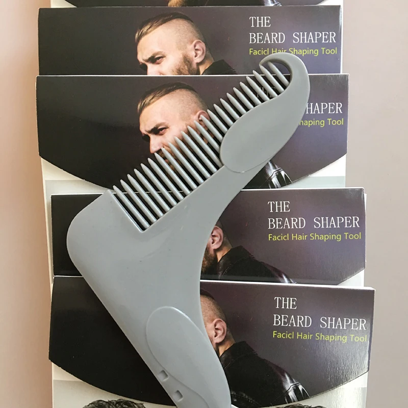 1 шт. новая Расческа для бороды инструмент формирования стрижки мужчин