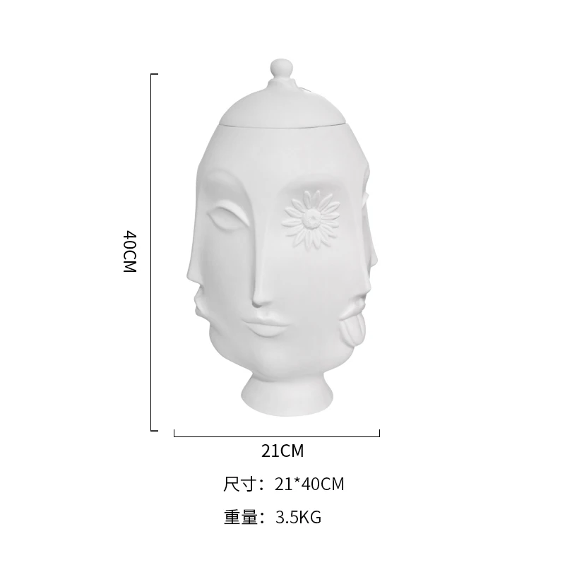 Американская оригинальная многолицевая ваза подарок на новоселье модные товары