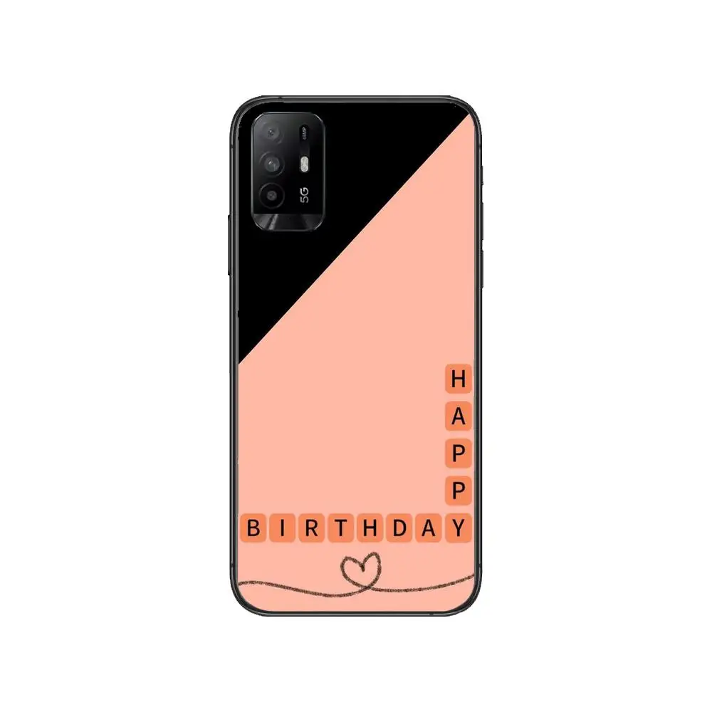 

Happy birthday For Realme C3 Case Soft Silicon Back cover OPPO Realme C3 RMX2020 Coque Capa Funda find x3 pro C21 8 Pro a91