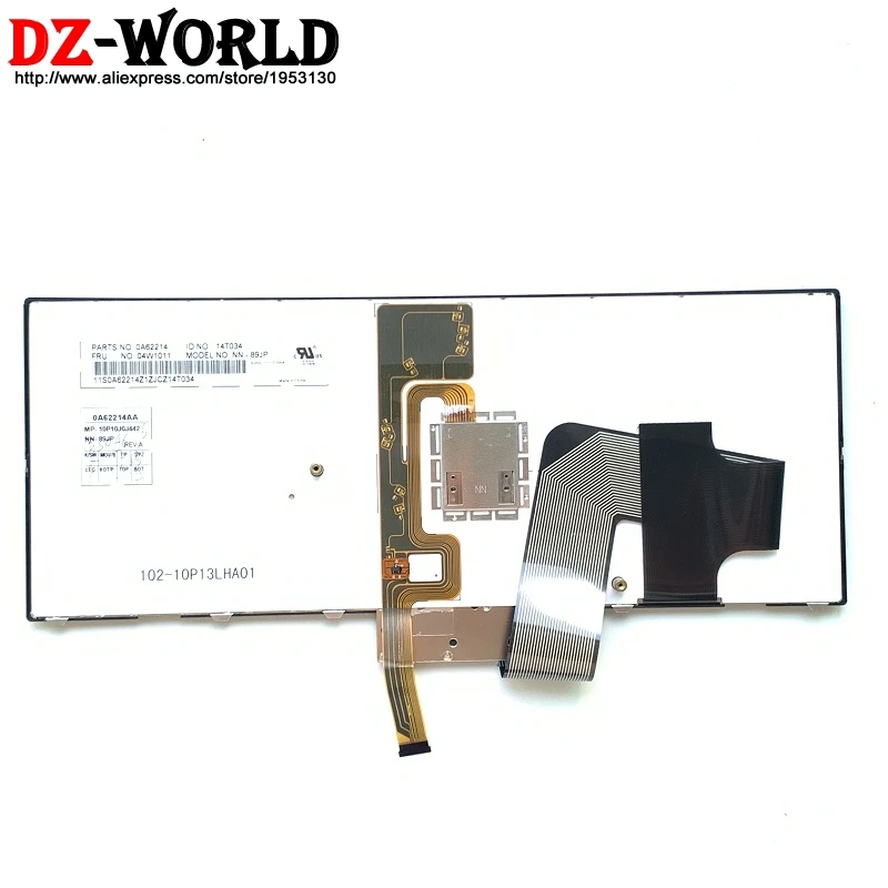 Новая японская клавиатура с подсветкой Orig JP для ноутбука Lenovo Thinkpad X1 Backight Teclado 04W1011