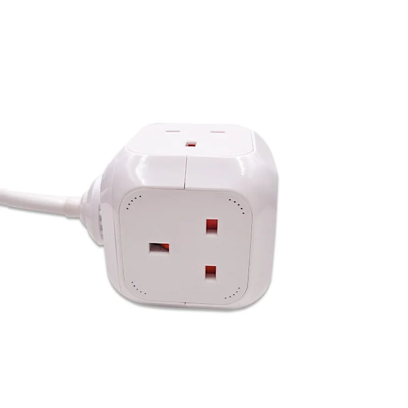 Белый квадратный Рабочий стол Розетка штепсельная розетка стандарта