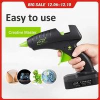 60w 12v cordless hot glue gun rechargeable electric heating tool with lithium battery 2000mah for diy arts craft 11mm glue stick