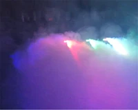 amazing led 500w led multicolor mini stage smoke machine remote control red green blue mixed color dj disco party fog machine