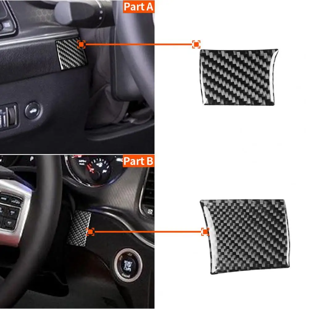 

2 шт. для Dodge Challenger 2015-up отделка крышки сильной липкости клей углеродное волокно интерьер автомобиля Накладка для автомобиля