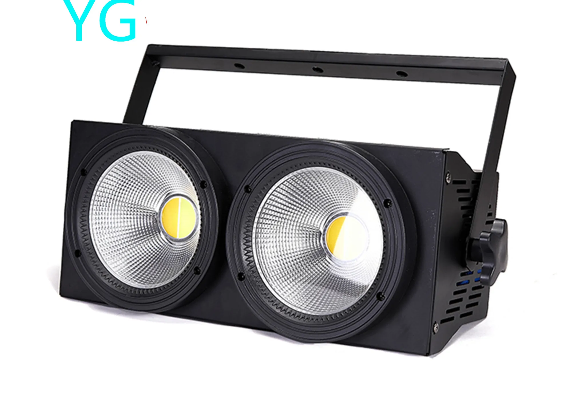 2x100 Вт COB DMX сценическое освещение светодиодный поворотный светильник/теплый