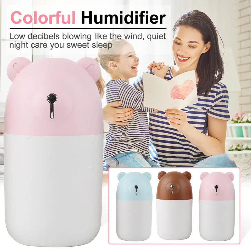 

Увлажнитель "медведь" USB автомобильный мини домашний Hedroom офисный маленький водопроводный аппарат D80