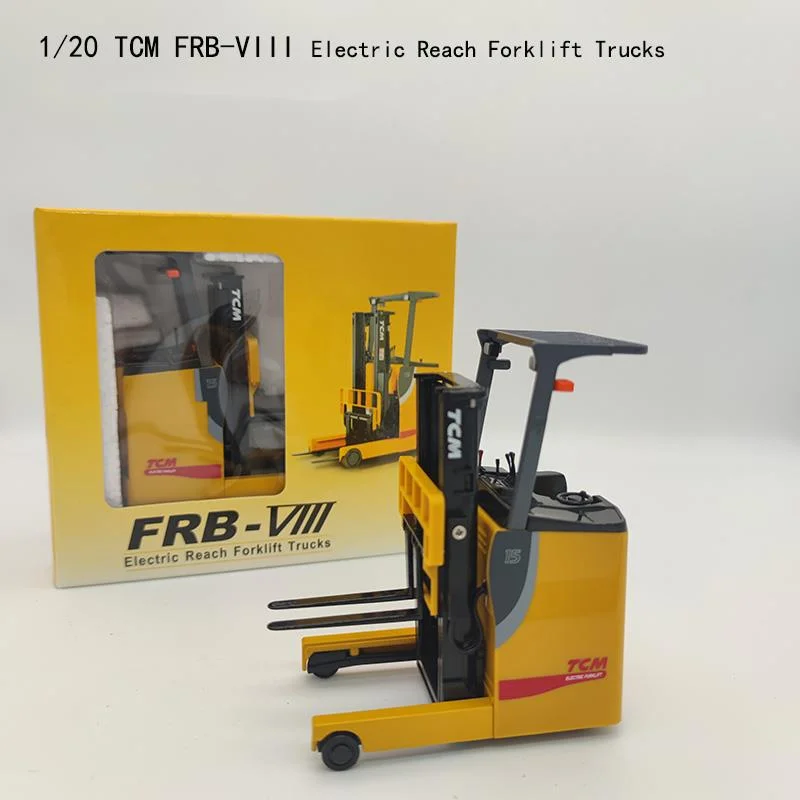 

1/20 alloy die-casting car model FRB-VIII reach forklift engineering truck Adult collection Toys for children Family display