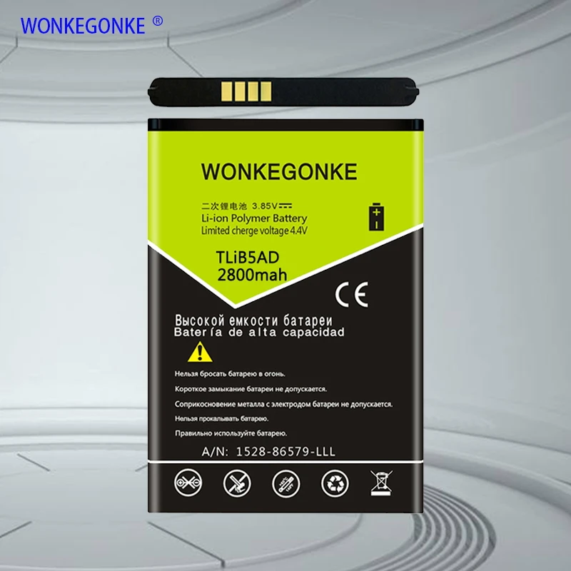 WONKEGONKE TLIB5AD для Alcatel OneTouch 993D OT993 OT995 MTC 968 CAB1500000C1 TLIB5AA CAB31Y0000C1 батарея|Аккумуляторы