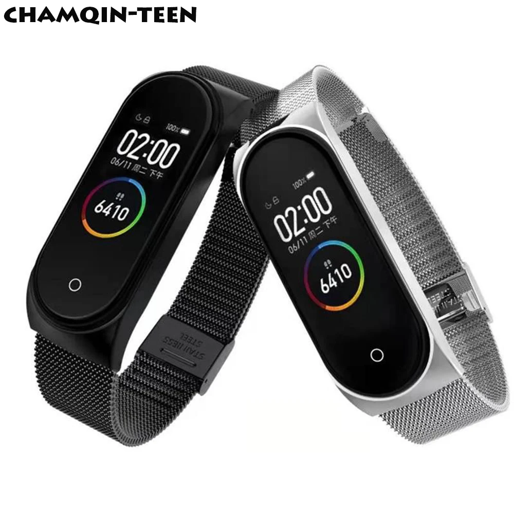 

Strap For Xiaomi Mi Band 6 Stainless Steel for Mi Band 4 Metal Bracelet Wristbands For xiaomi band 5 Watchband for MI Band 4 3