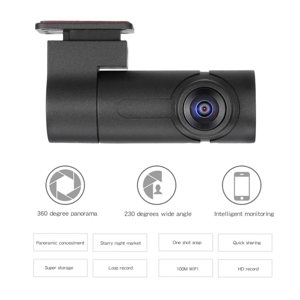 Single Lens 1080P Panorama Driving Recorder 360 Degree Mini Tachograph Camera Support Night Vision Drop Shipping | Автомобили и