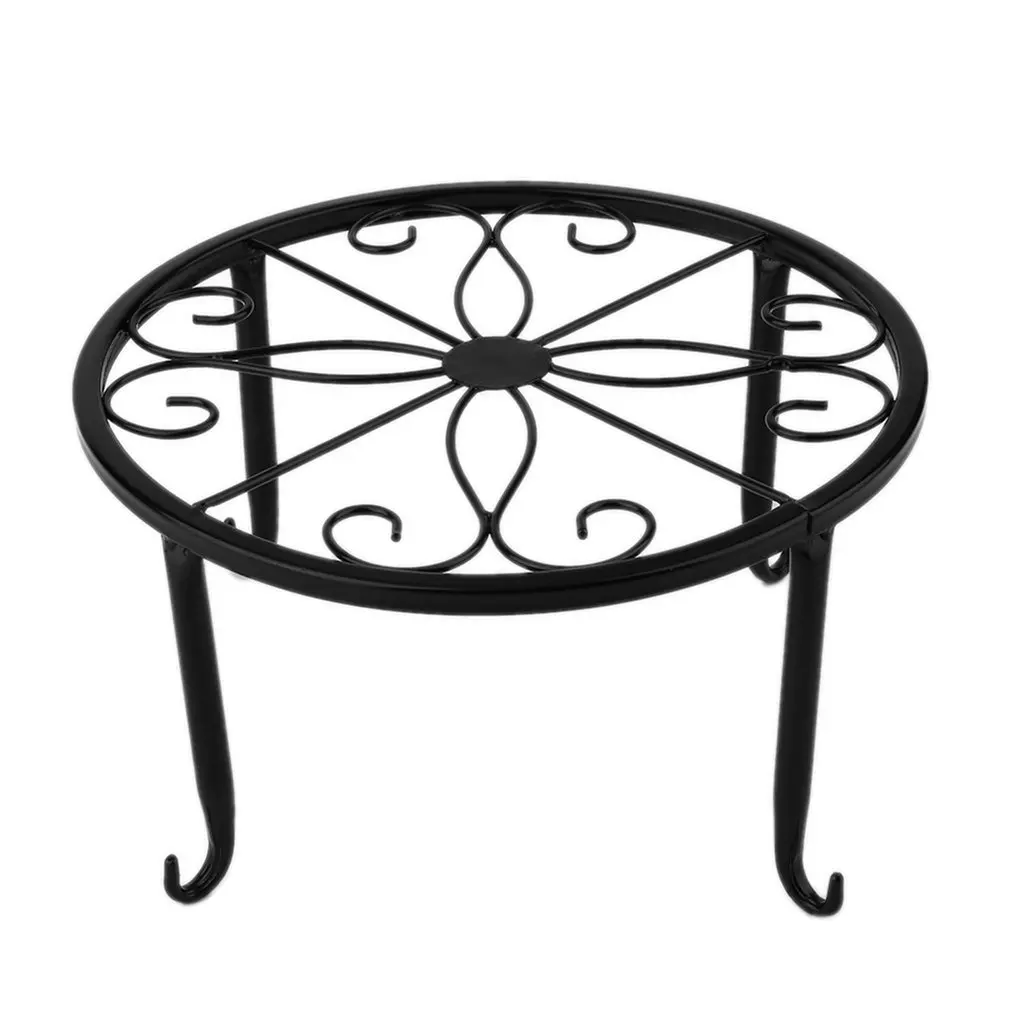 

European Style Desktop Four-legged Flower Pot Stand Floor-standing Single-layer Iron Low Flower Shelf Small Flower Stand