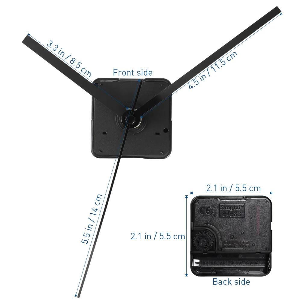 Стрелка часового механизма Бесшумная для самостоятельной сборки 1 комплект | Дом