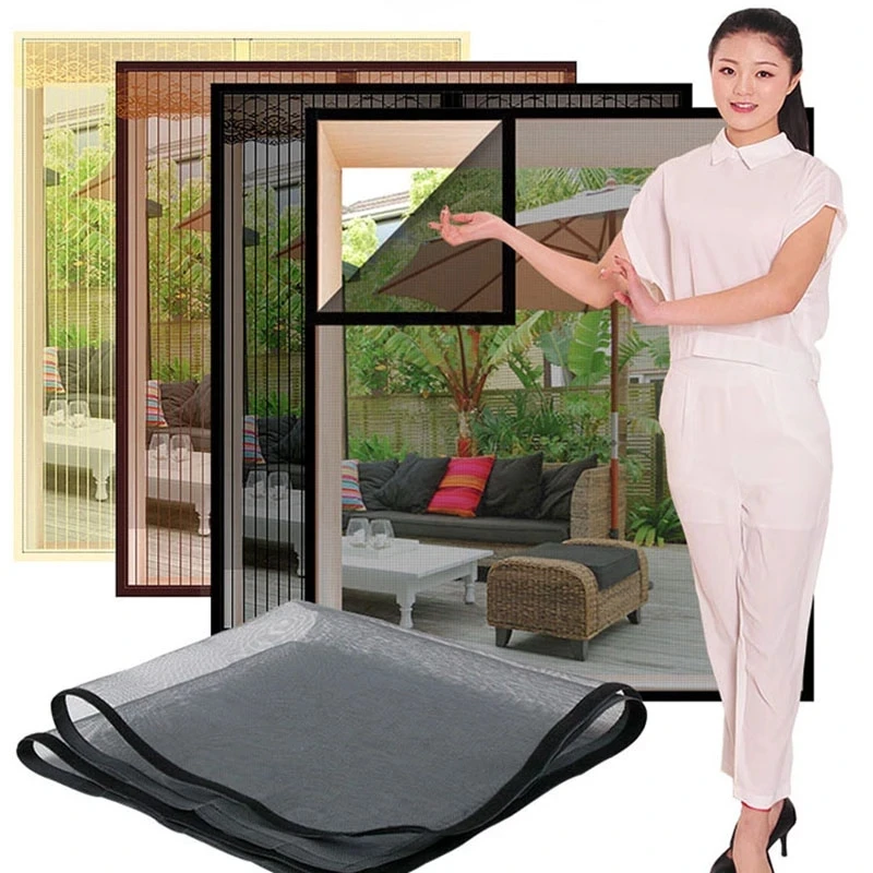 

Insect Window Screen Mesh,Indoor Anti Fly Curtain Tulle Summer Invisible Anti-Mosquito Removable Washable Customize Screen Net