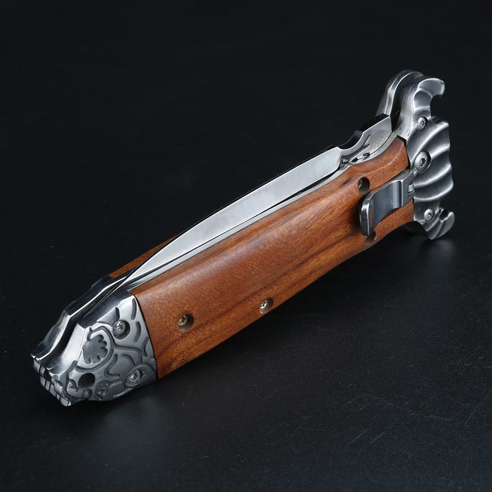 Складной нож для выживания на природе кемпинг охота кованый ручной работы Самооборона многофункциональные