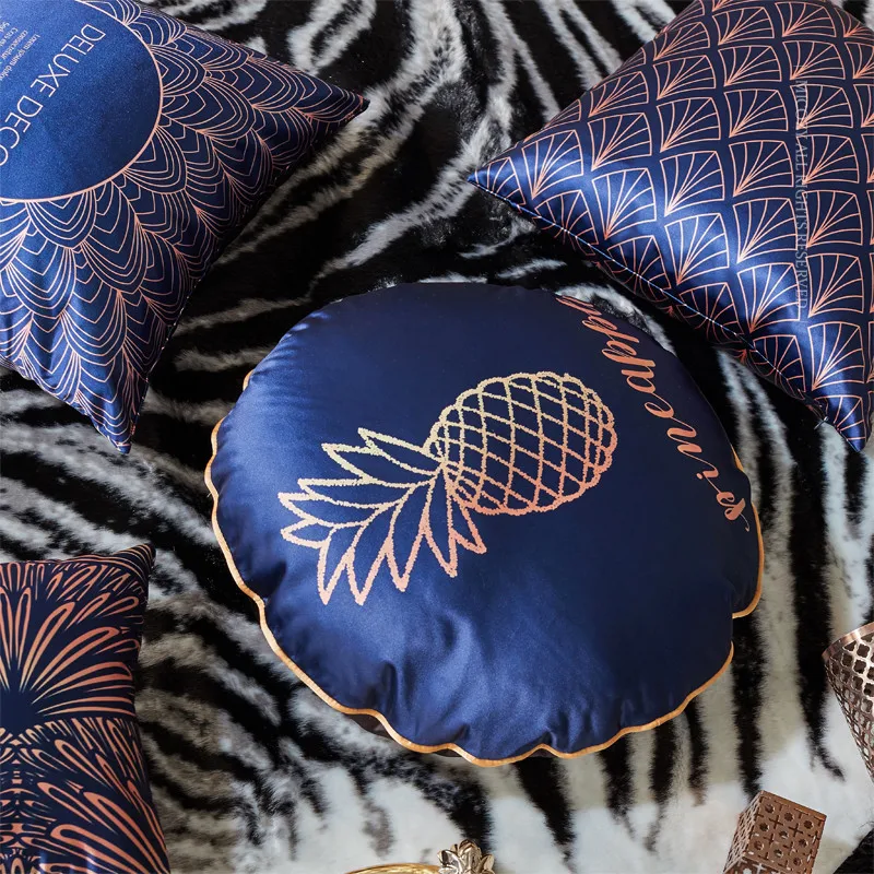 Обложка под золото с ананасом искусственное Благородные декоративные подушки