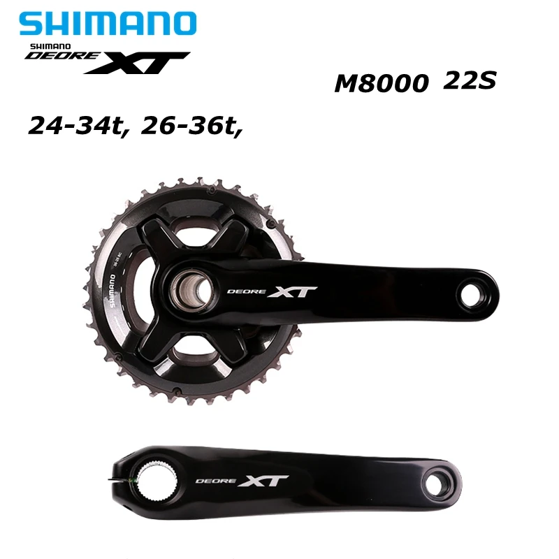 Shimano XT M8000 диаметра окружности болтов (лозы BB MT800 11*22 Скорость 24 34T 26 36T 28 38T 170 мм