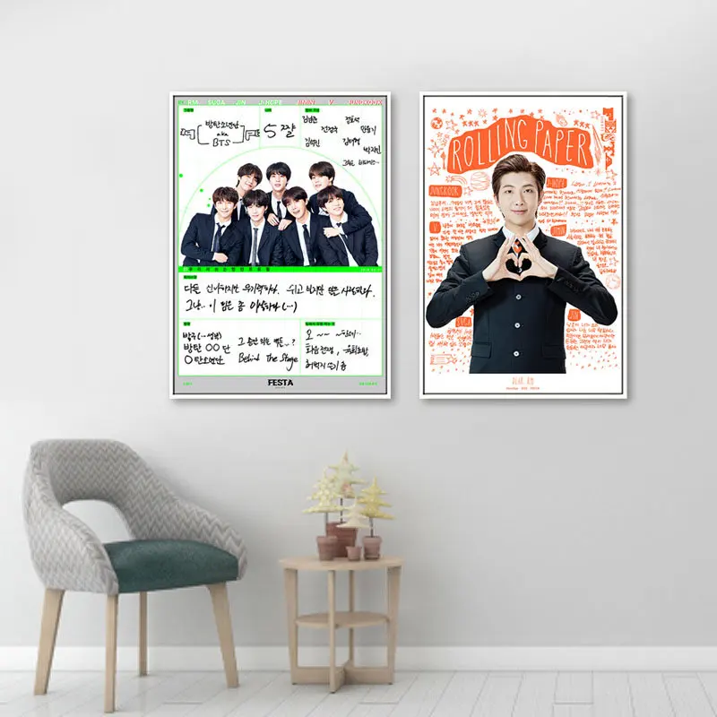 Южнокорейский плакат группы идола Bangtan Boys самостоятельное представление