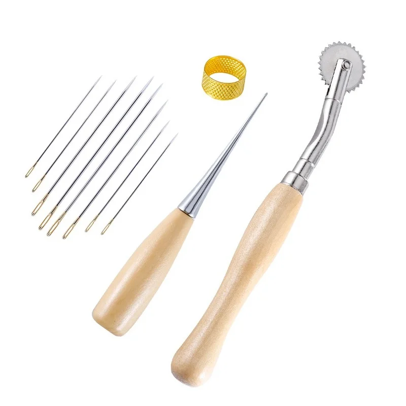 

Набор инструментов для шитья кожи с иглами для ручного шитья, 11 шт.