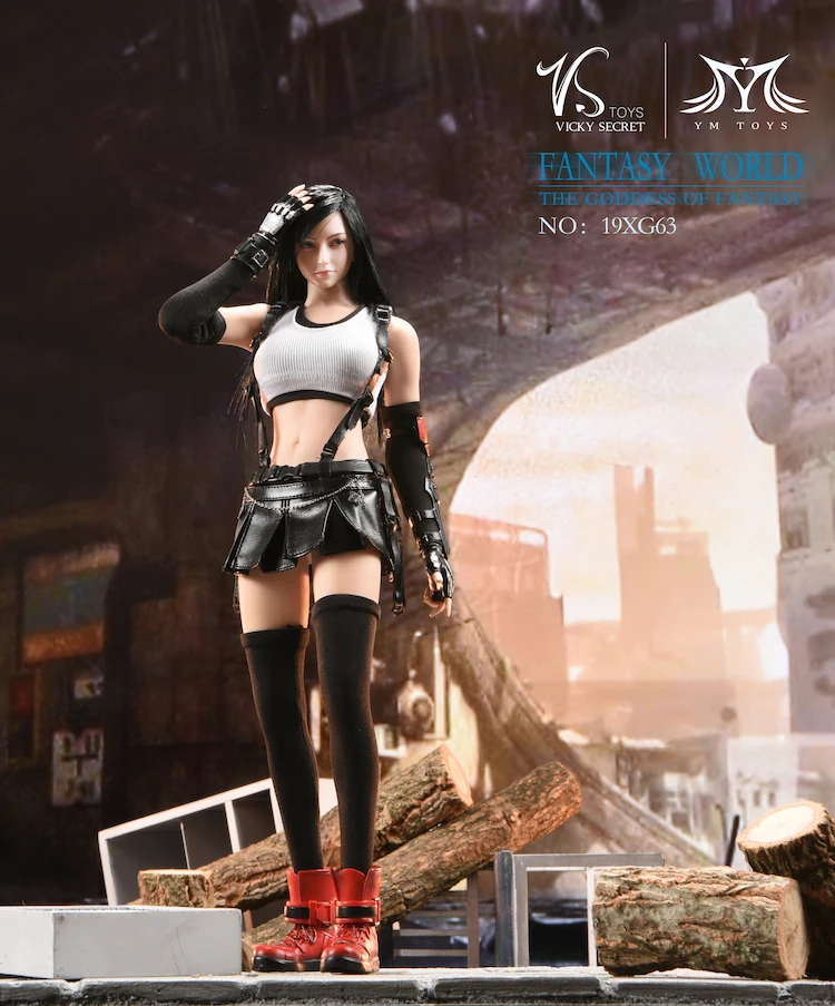Экшн фигурки VS Toys 19XG63 богиня фантазии Tifa 3 0 с 2 головами 1/6|1/6 figure|figure 1/6soldier figure |