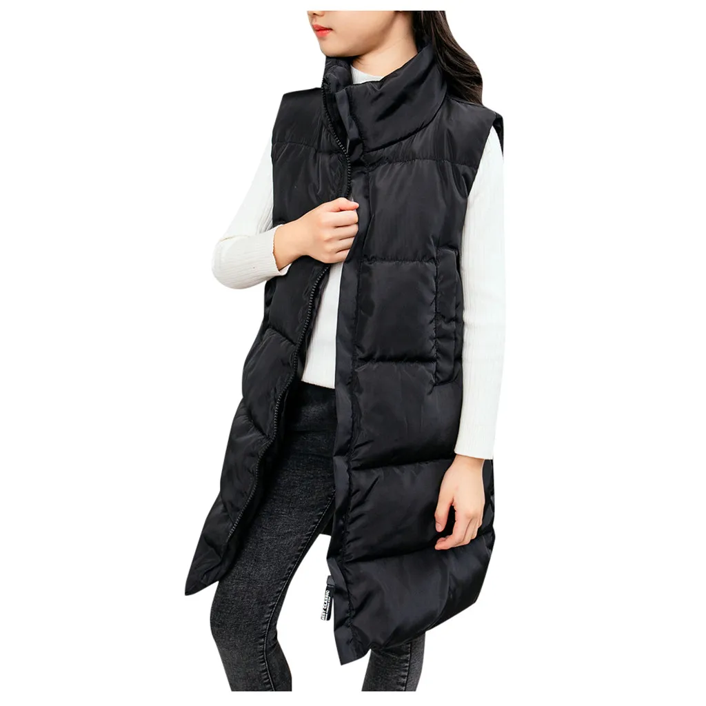 Детский жилет для девочек; kamizelka dziecko gilet fille bezrekawnik dziecko gilet; Однотонный жилет для детей Z4