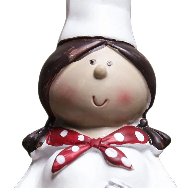 1 Pair of Creative Boy Girl Chef Decoration Home Resin Crafts Wine Cabinet Window Restaurant Bakery | Дом и сад