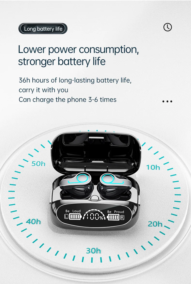 v5 1 tws waterproof ipx7 blutooth earbud wireless headphones bass stereo noise cancelling earphone for iphone xiaomi huawei free global shipping