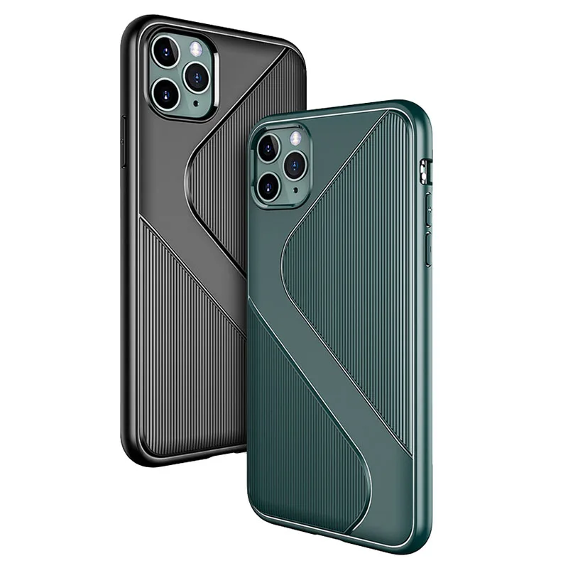 Для iPhone 11 Pro Max чехол TPU Мягкий силиконовый анти-осенний противоударный