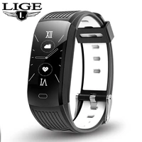 lige smart bracelet heart rate blood pressure health waterproof smart watch bluetooth watch wristband fitness tracker pedometer