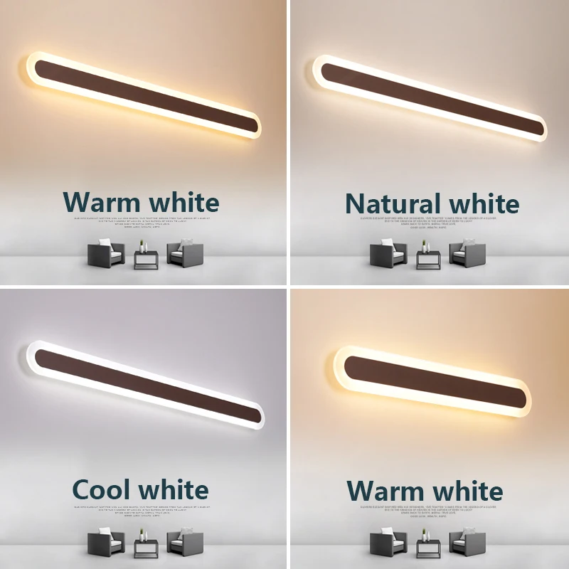 Коричневый современный светодиодный зеркальный светильник s 0 4 м ~ 1 2 настенный